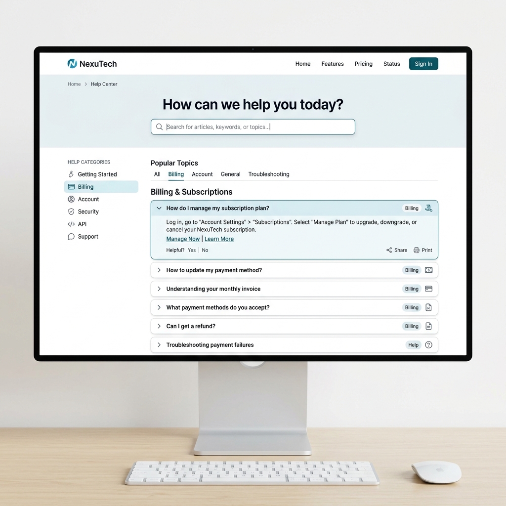 FAQ Search Accordion Preview