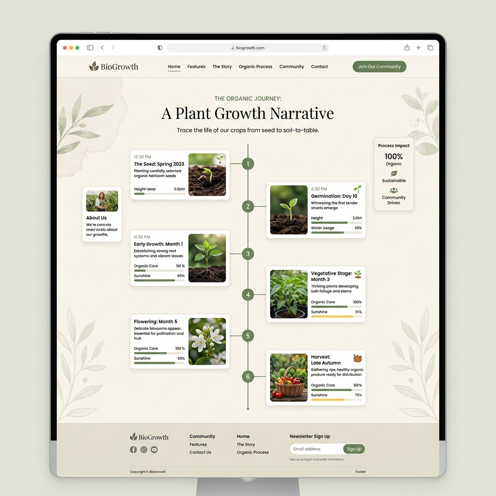 Scrollytelling Plant Preview